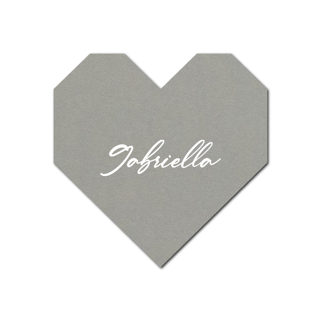 Individually Personalized Wedding Prints on Diecut Cardstock - Shape S98
