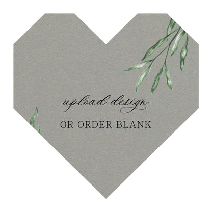 Custom Wedding Prints on Diecut Shaped Cardstock | Shape S98