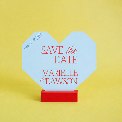 Personalized Wedding Cards | Fully Custom Print | Signature Shape SS98