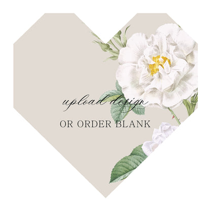 Custom Wedding Prints on Diecut Shaped Cardstock | Shape S98
