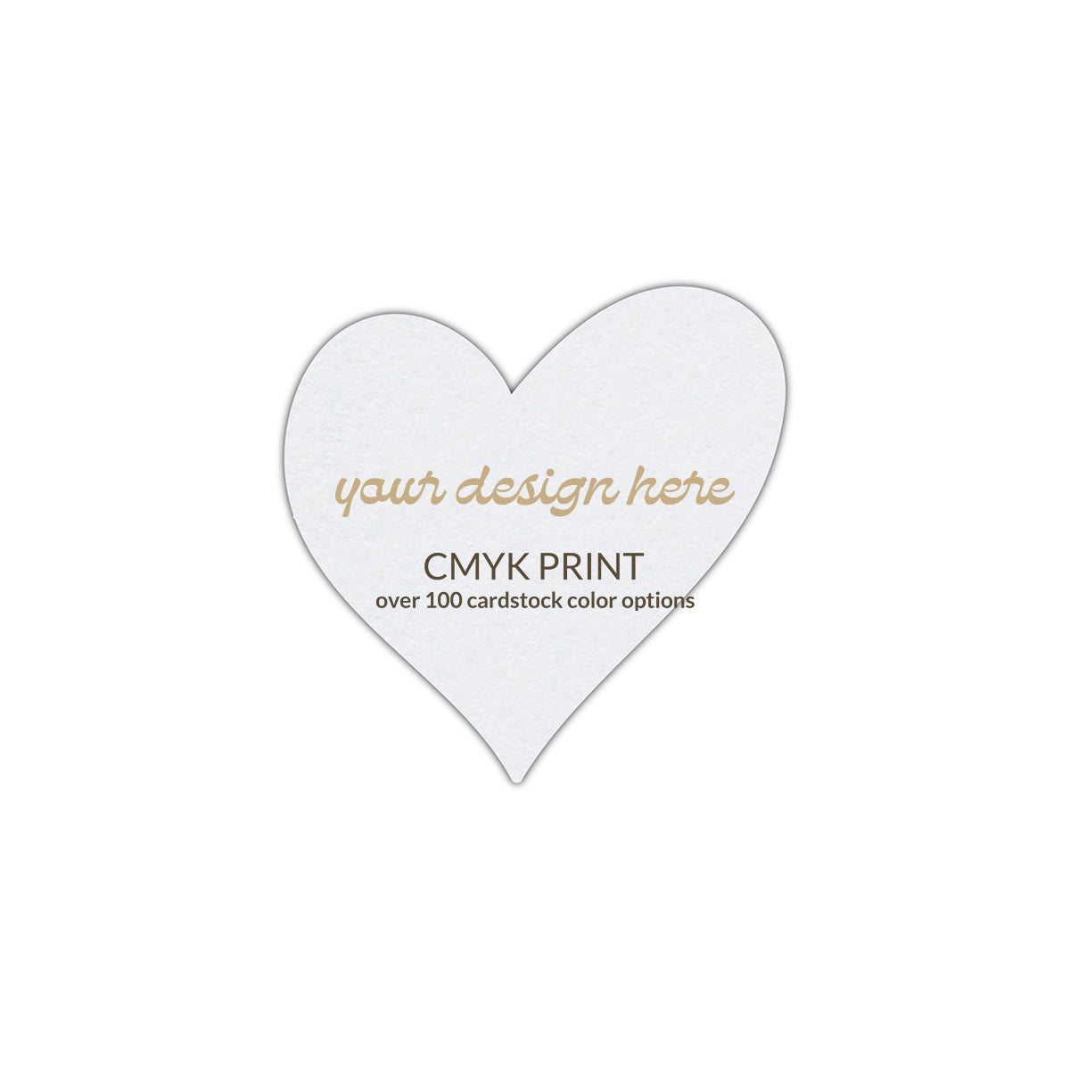 Shape S99 Diecut Card | CMYK Print | 4" x 4"