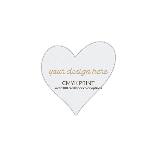 Shape S99 Diecut Card | CMYK Print | 2.75" x 2.75"