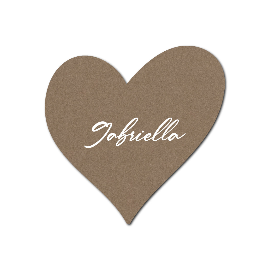 Individually Personalized Wedding Prints on Diecut Cardstock - Shape S99