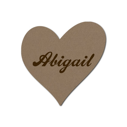Individually Personalized Wedding Prints on Diecut Cardstock - Shape S99