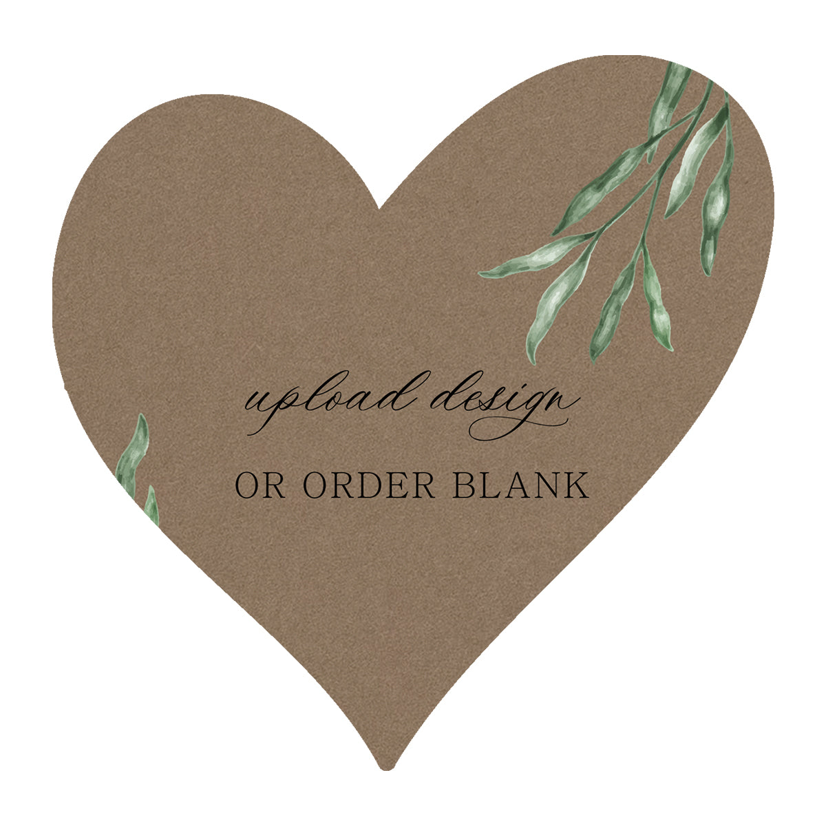 Custom Wedding Prints on Diecut Shaped Cardstock | Shape S99