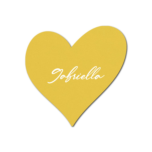 Individually Personalized Wedding Prints on Diecut Cardstock - Shape S99
