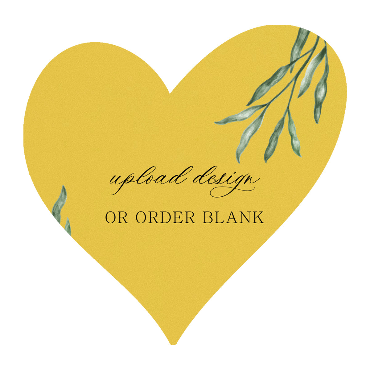 Custom Wedding Prints on Diecut Shaped Cardstock | Shape S99