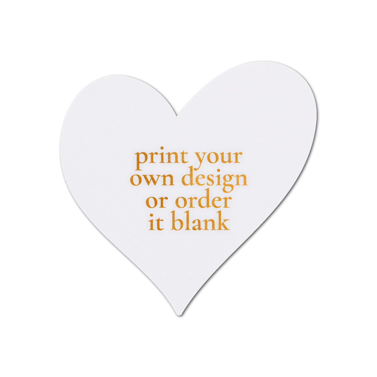 Custom Wedding Prints on Diecut Shaped Cardstock | Shape S99