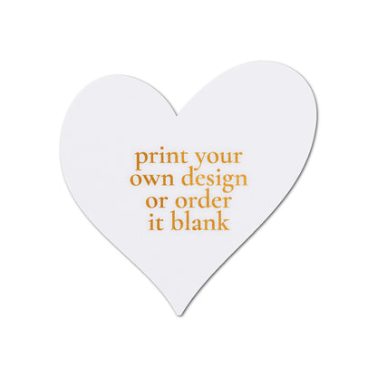 Custom Wedding Prints on Diecut Shaped Cardstock | Shape S99