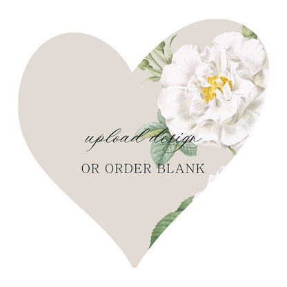 Custom Wedding Prints on Diecut Shaped Cardstock | Shape S99