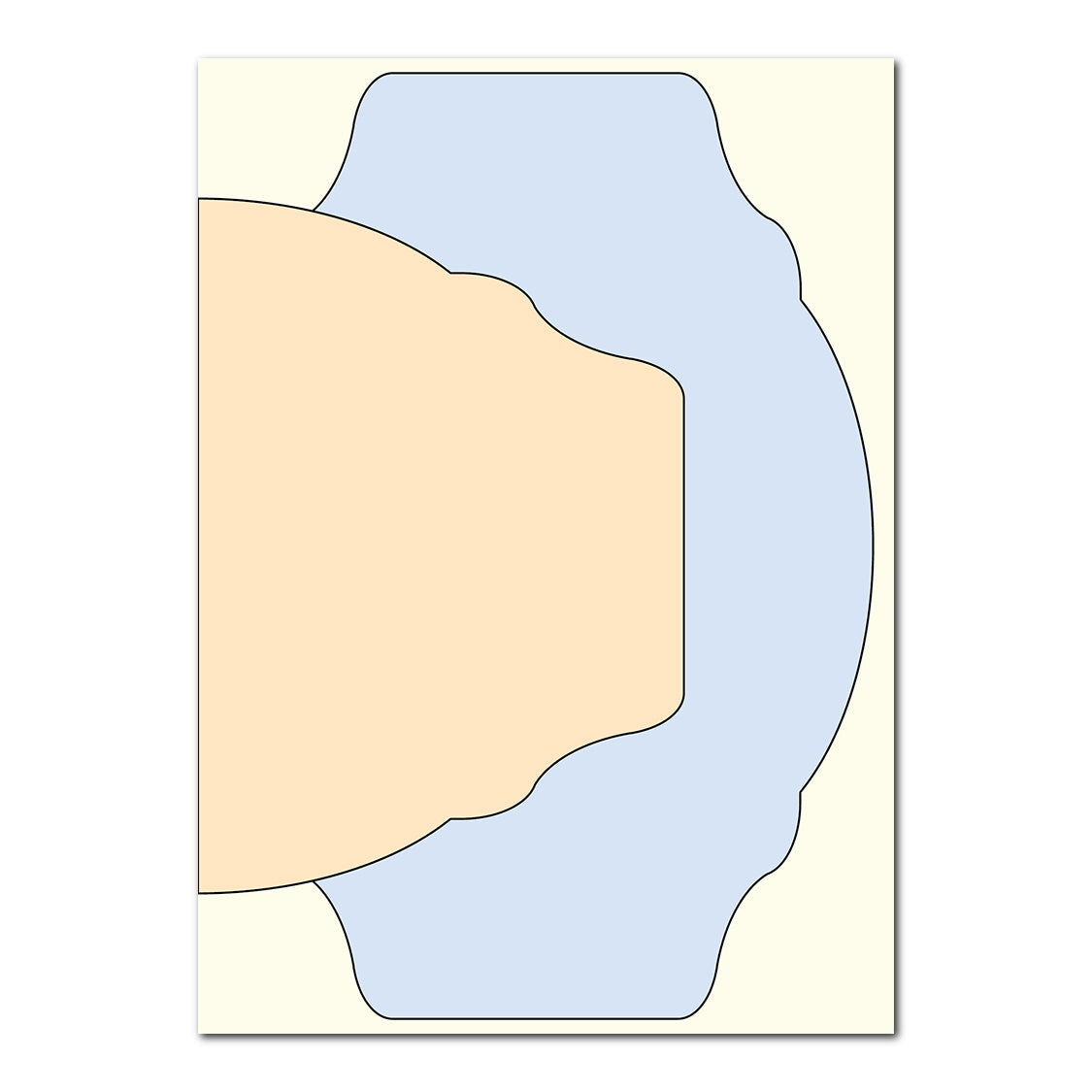 3-Layer Modern Wedding Stationery Set | SVG Template - Shape 14