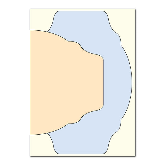 3-Layer Modern Wedding Stationery Set | SVG Template - Shape 14