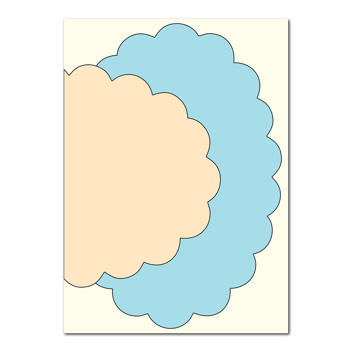 3-Layer Modern Wedding Stationery Set | SVG Template - Shape 4