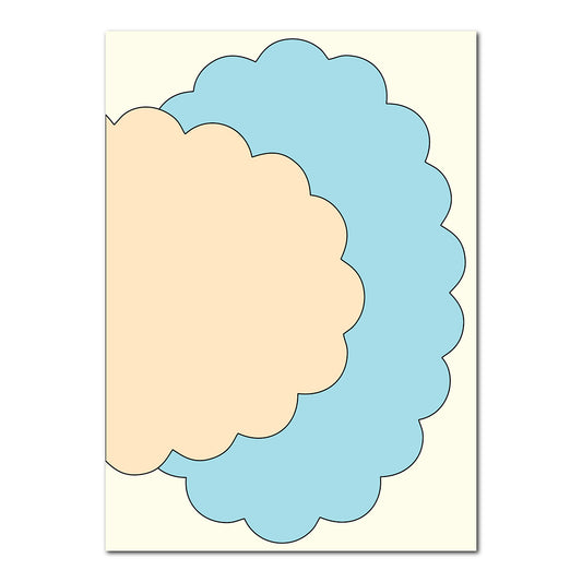 3-Layer Modern Wedding Stationery Set | SVG Template - Shape 4