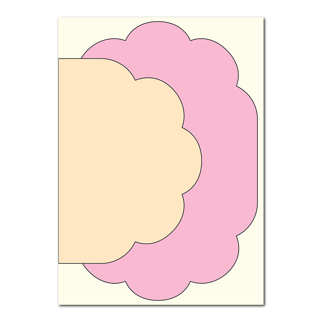 3-Layer Modern Wedding Stationery Set | SVG Template - Shape 5