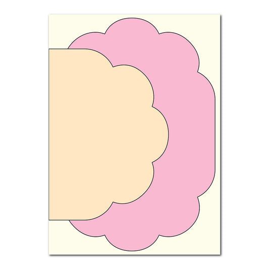 3-Layer Modern Wedding Stationery Set | SVG Template - Shape 5