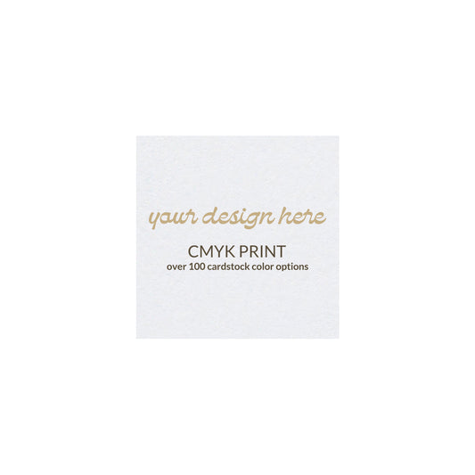 Square Card | CMYK Print | 3.25" x 3.25"