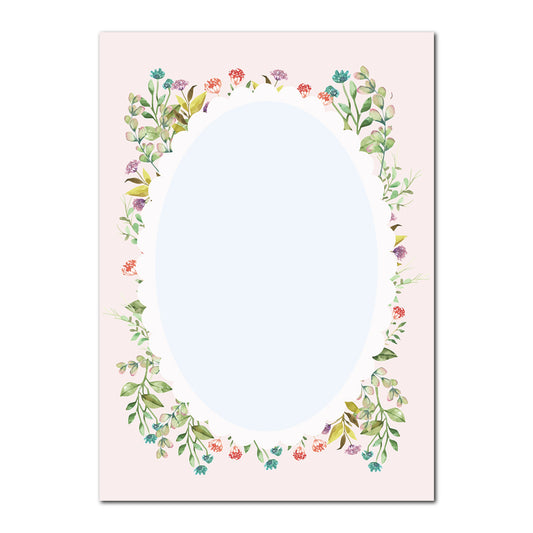 Watercolor Floral Layered Wedding Card | SVG PNG Template - Shape 9