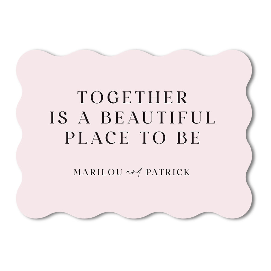 Personalized Wedding Cards | Fully Custom Print | Signature Wave Shape
