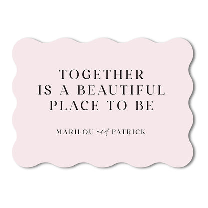 Personalized Wedding Cards | Fully Custom Print | Signature Wave Shape