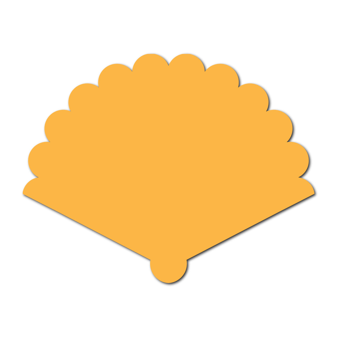 Wedding Program Fan | SVG Template - Shape 15