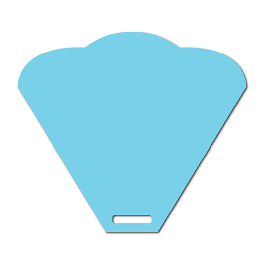 Wedding Program Fan | SVG Template - Shape 23