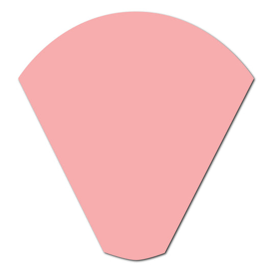Wedding Program Fan | SVG Template - Shape 24