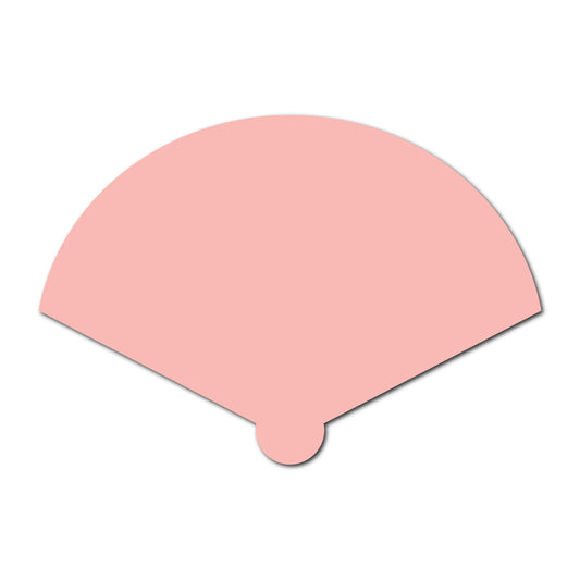 Wedding Program Fan | SVG Template - Shape 25