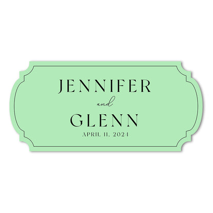 Personalized Wedding Signs | Fully Custom Print | Signature Shape 20