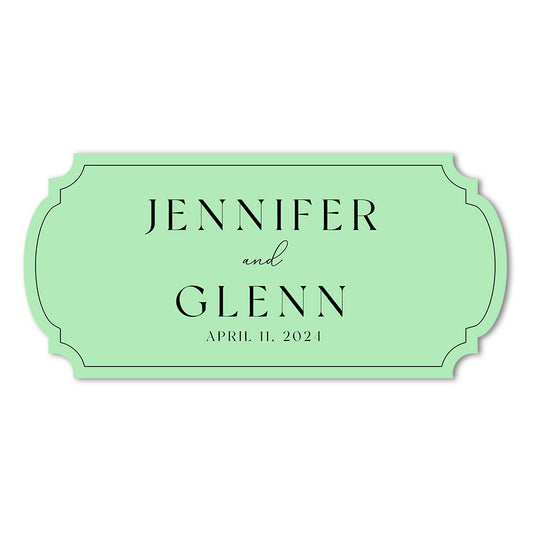 Signature Shape Custom Wedding Signage - Shape 20