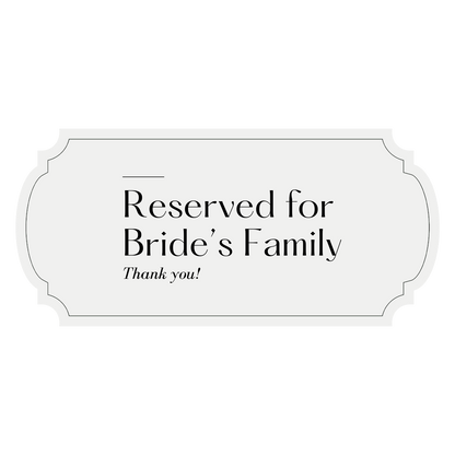 Personalized Wedding Signs | Fully Custom Print | Signature Shape 20
