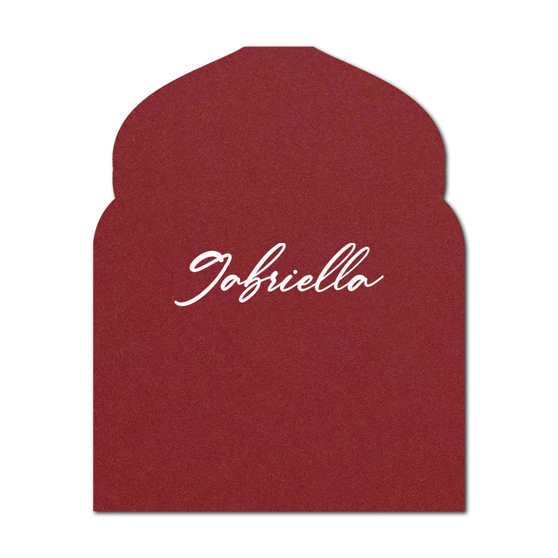 Individually Personalized Wedding Prints on Diecut Cardstock - Arabian Shape
