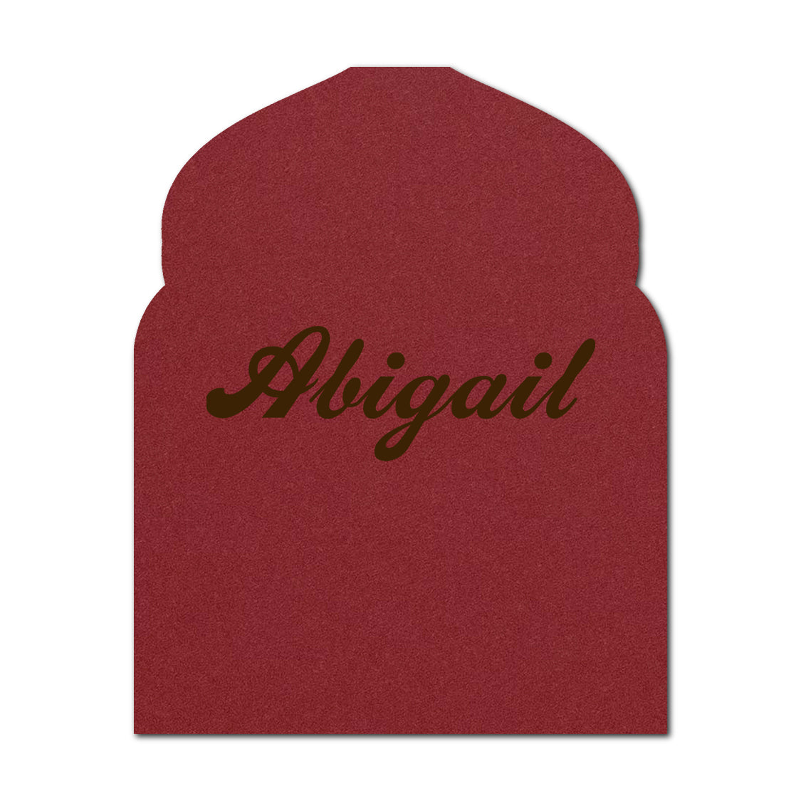 Individually Personalized Wedding Prints on Diecut Cardstock - Arabian Shape