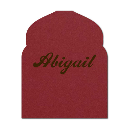 Individually Personalized Wedding Prints on Diecut Cardstock - Arabian Shape