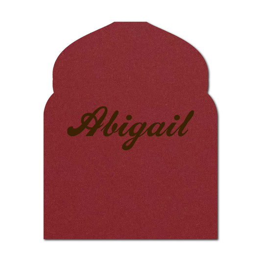 Individually Personalized Wedding Prints on Diecut Cardstock - Arabian Shape