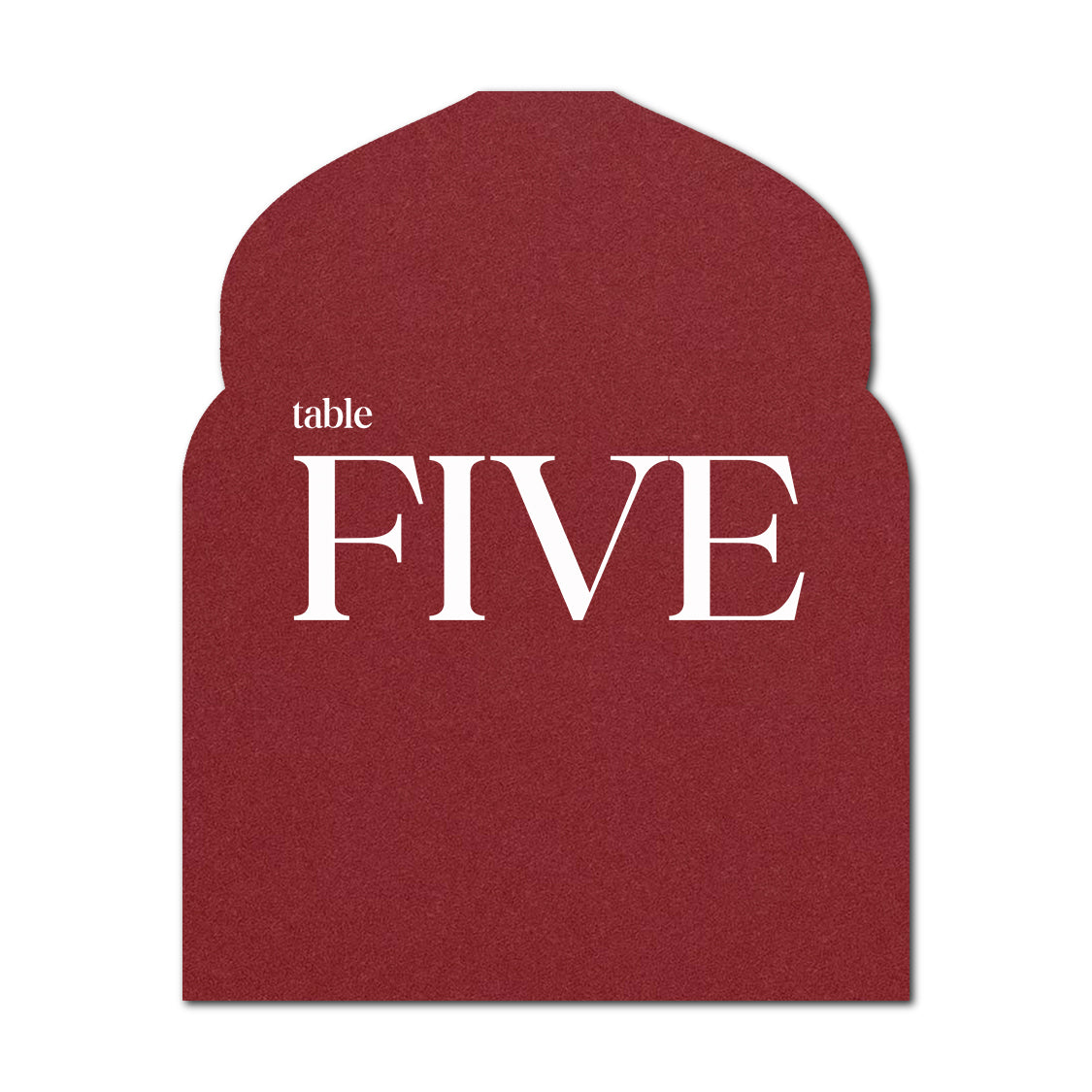 Individually Personalized Wedding Prints on Diecut Cardstock - Arabian Shape