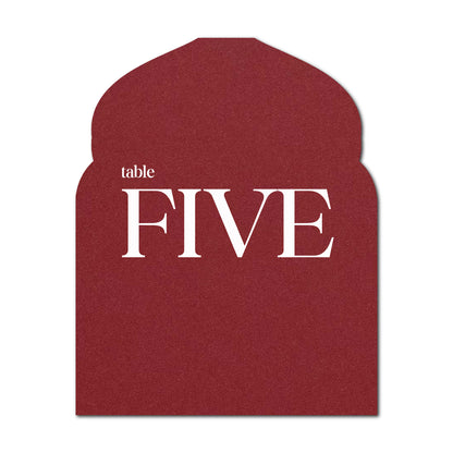 Individually Personalized Wedding Prints on Diecut Cardstock - Arabian Shape