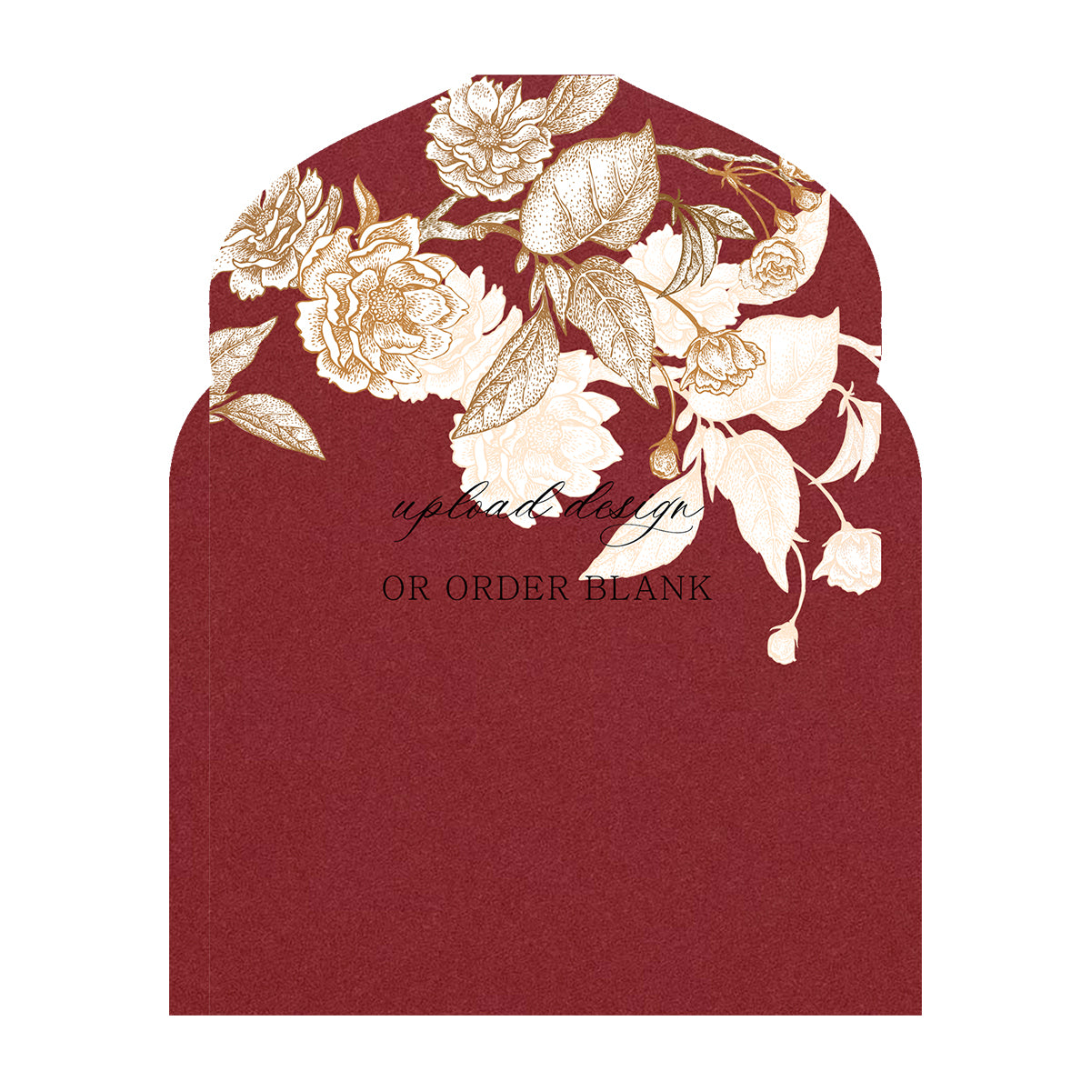 Custom Wedding Prints on Diecut Shaped Cardstock | Arabian Shape