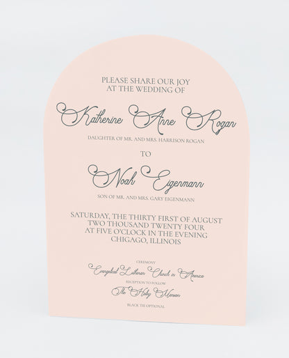 Personalized Wedding Cards | Fully Custom Print | Signature Arch Shape