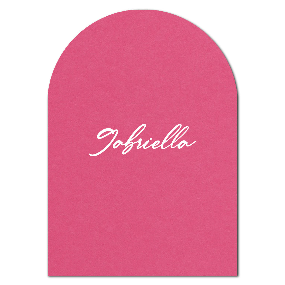 Individually Personalized Wedding Prints on Diecut Cardstock - Arch Shape