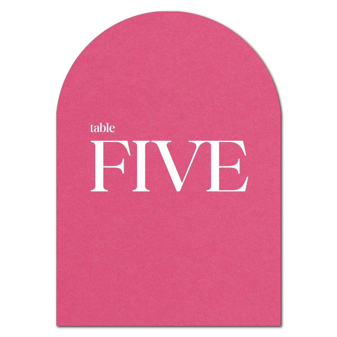 Individually Personalized Wedding Prints on Diecut Cardstock - Arch Shape