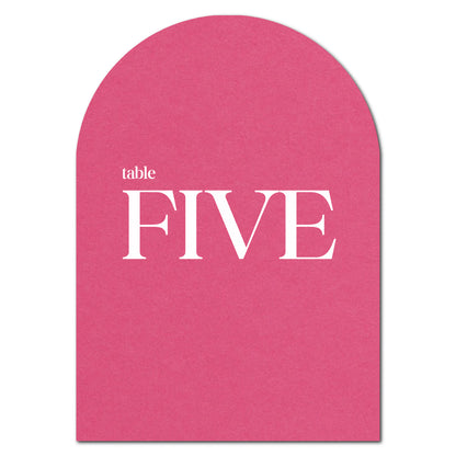 Individually Personalized Wedding Prints on Diecut Cardstock - Arch Shape