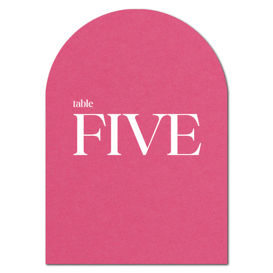 Individually Personalized Wedding Prints on Diecut Cardstock - Arch Shape
