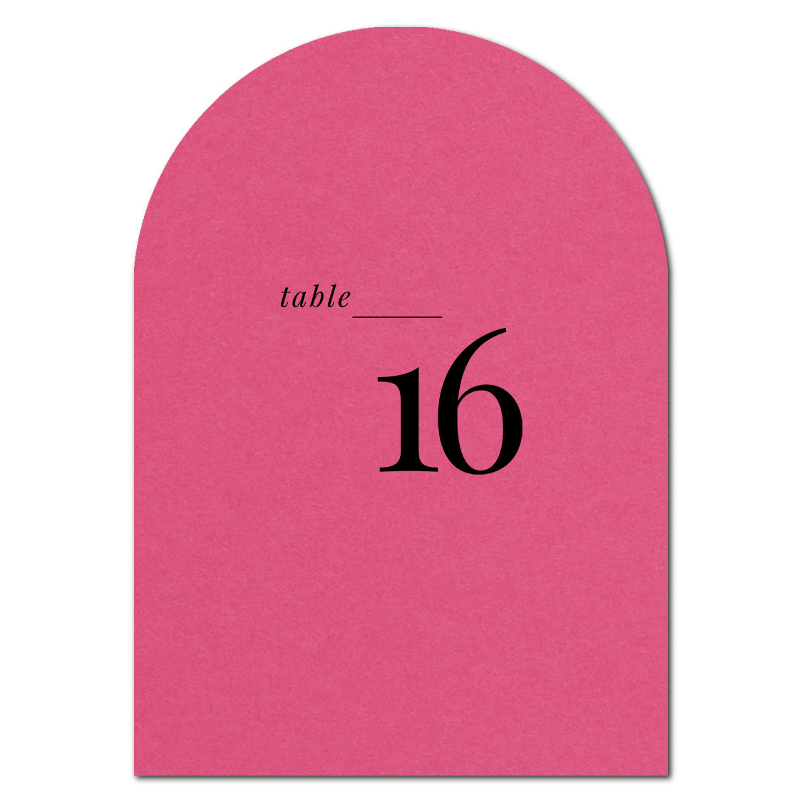 Individually Personalized Wedding Prints on Diecut Cardstock - Arch Shape