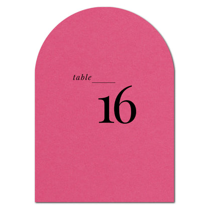 Individually Personalized Wedding Prints on Diecut Cardstock - Arch Shape