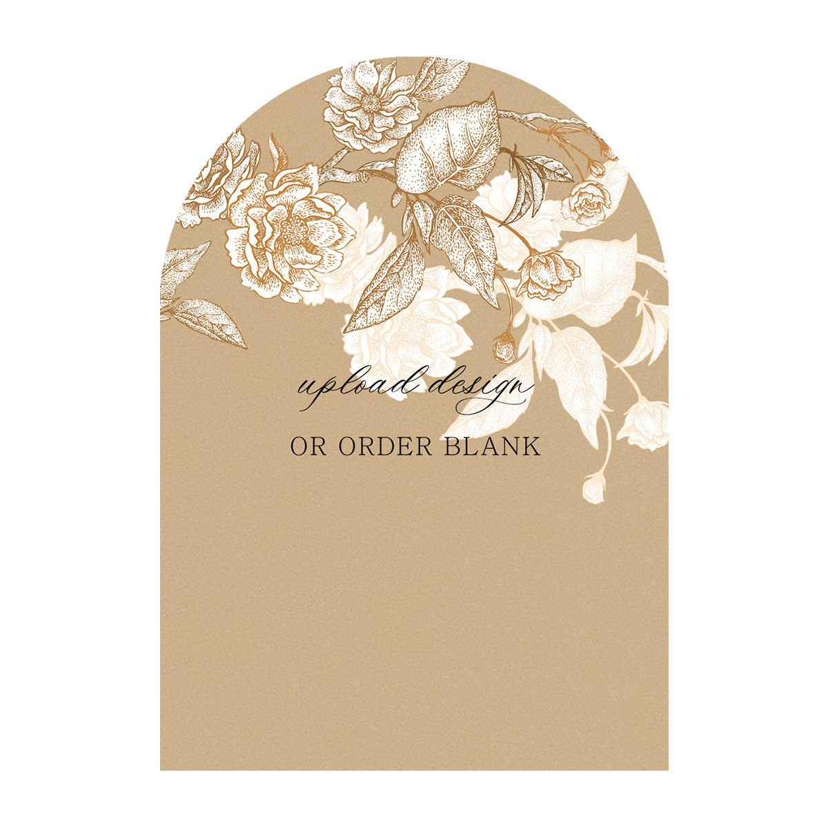 Custom Wedding Prints on Diecut Shaped Cardstock | Arch Shape