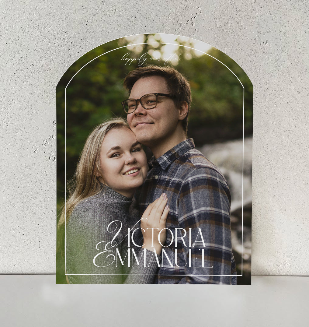 Personalized Wedding Signs | Fully Custom Print | Signature Archway Shape