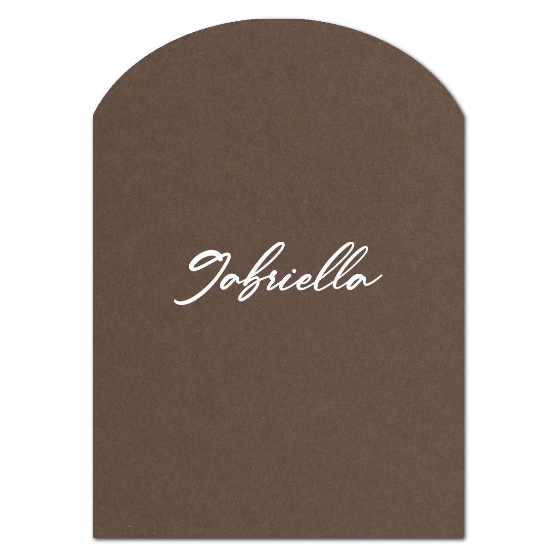 Individually Personalized Wedding Prints on Diecut Cardstock - Archway Shape