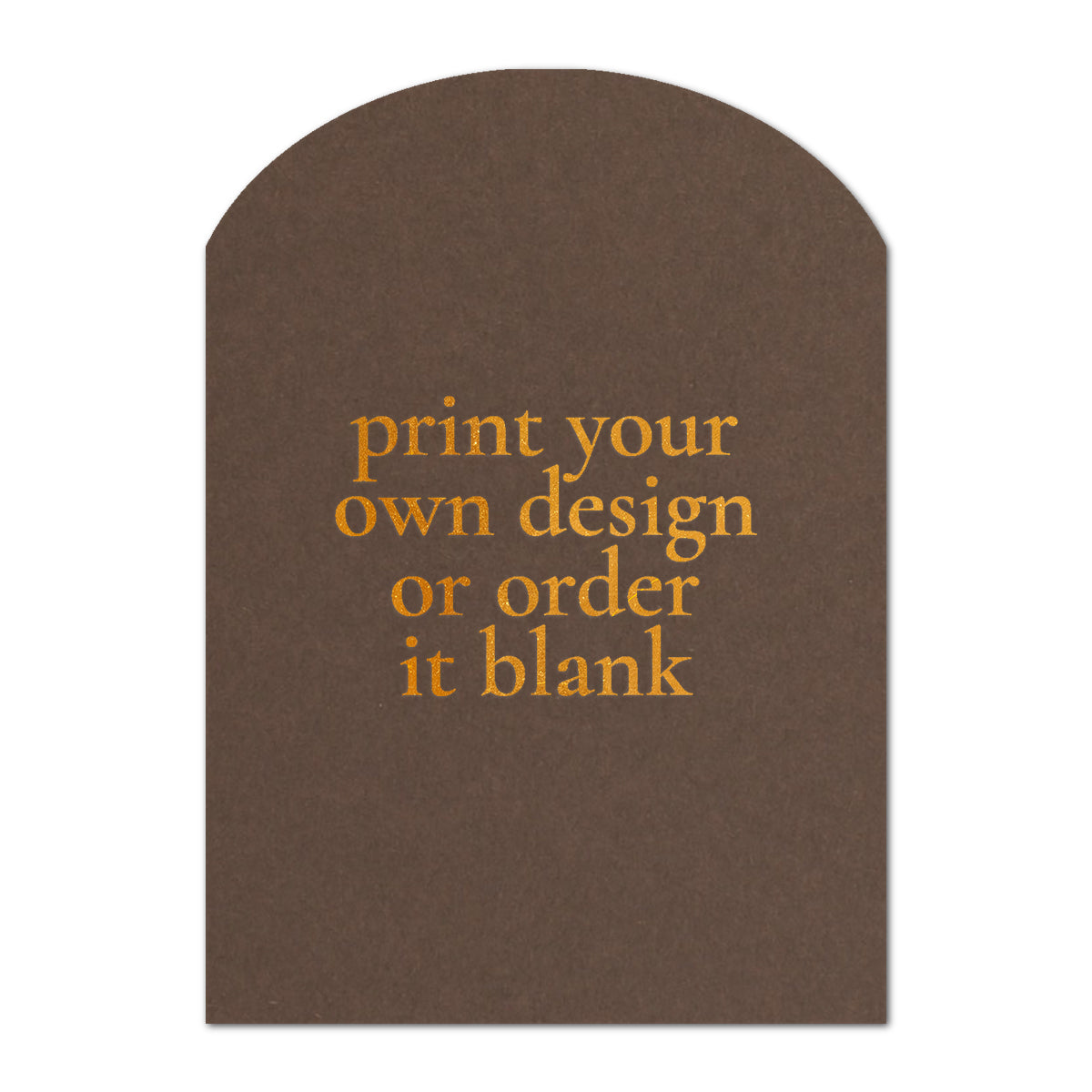 Custom Wedding Prints on Diecut Shaped Cardstock | Archway Shape