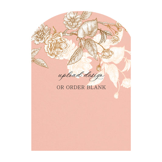 Custom Wedding Prints on Diecut Shaped Cardstock | Archway Shape